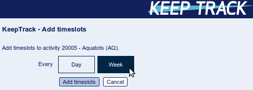 Add timeslots