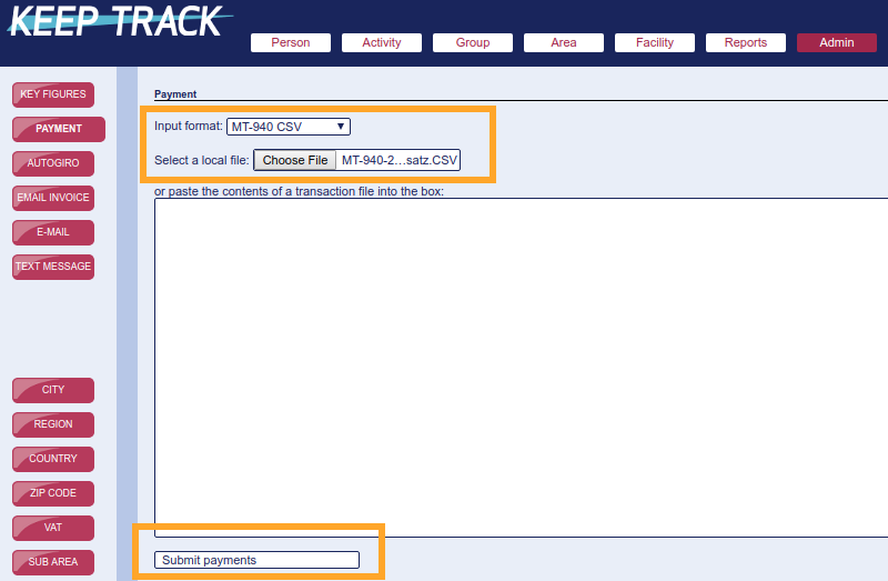 Payment file 1