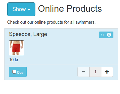 product card