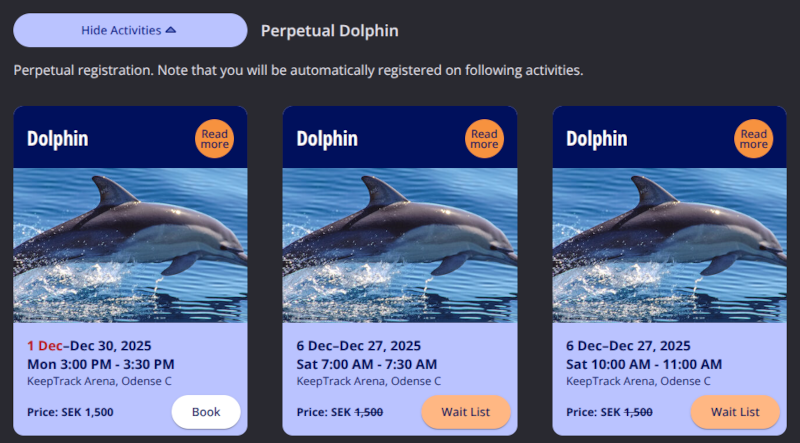 group images on schedule