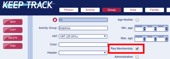 Require membership