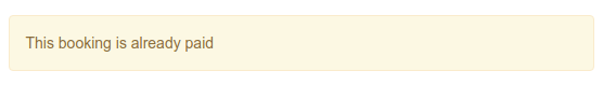 Already paid