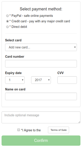 Add credit card