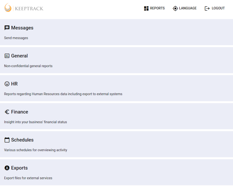 Dashboard overview