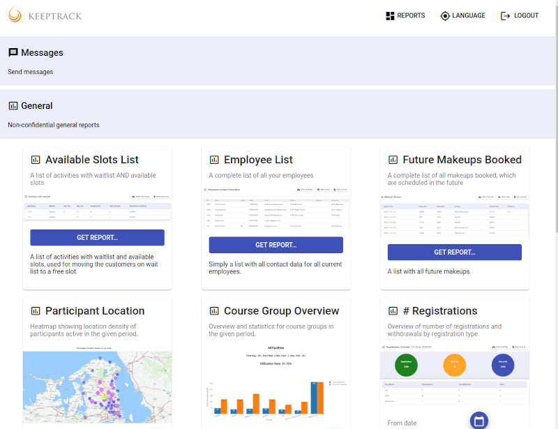 Dashboard overview