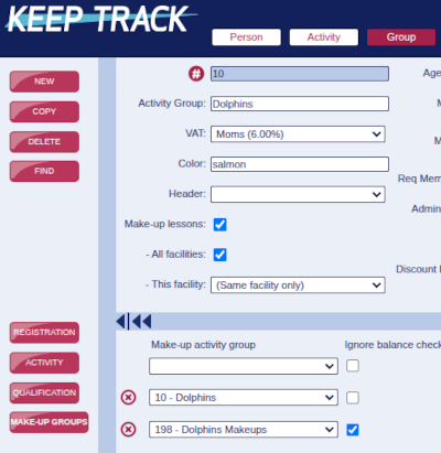 Dedicated makeup group Dedicated makeup group