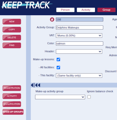 Dedicated makeup group Dedicated makeup group